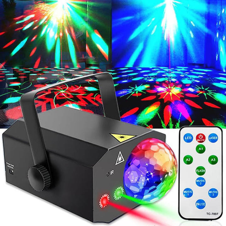 Lumière disco laser 2 en 1