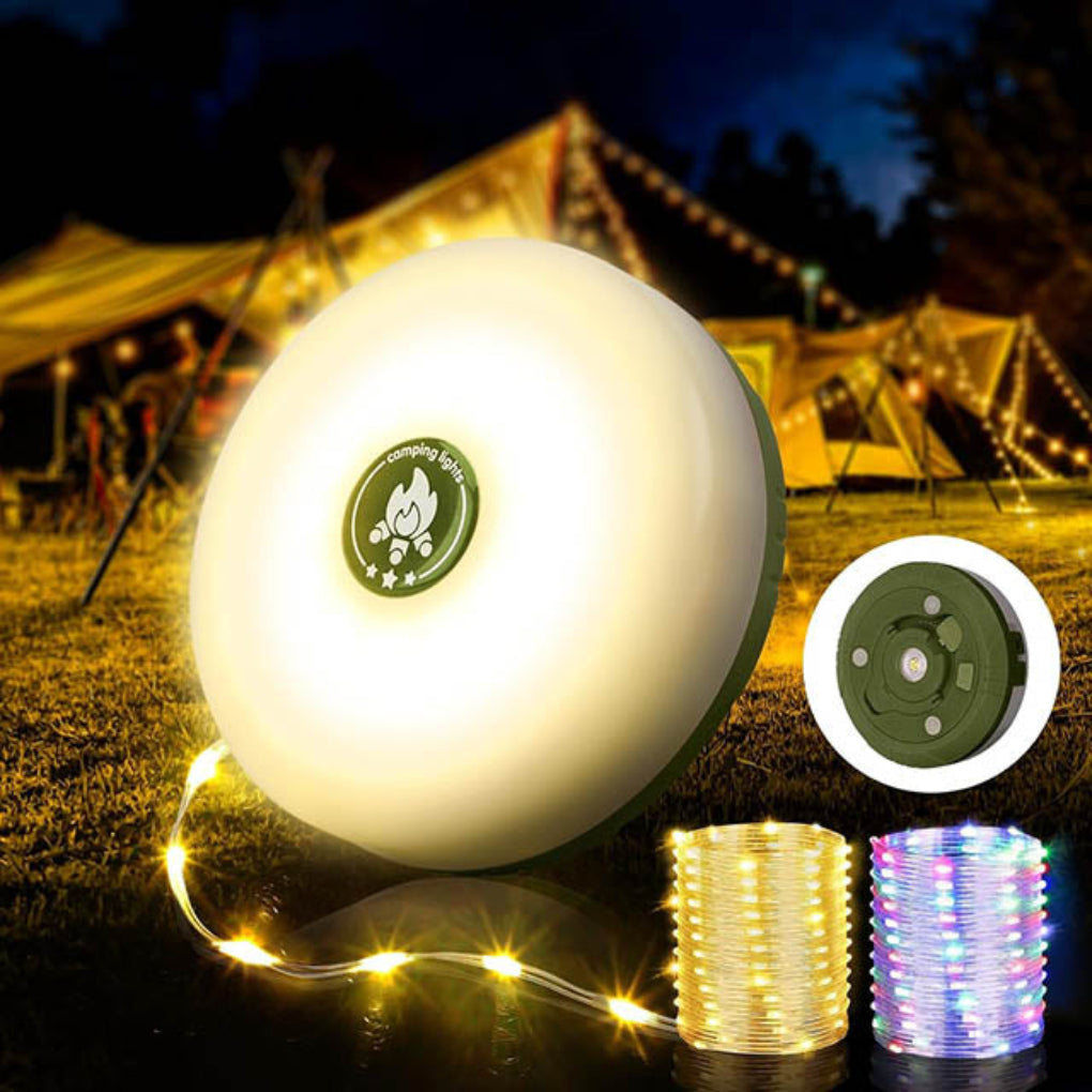 Lampe de camping portable 4 en 1 – Éclairage polyvalent partout