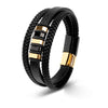 Bracelet en cuir élégant pour hommes : Un accessoire masculin et raffiné