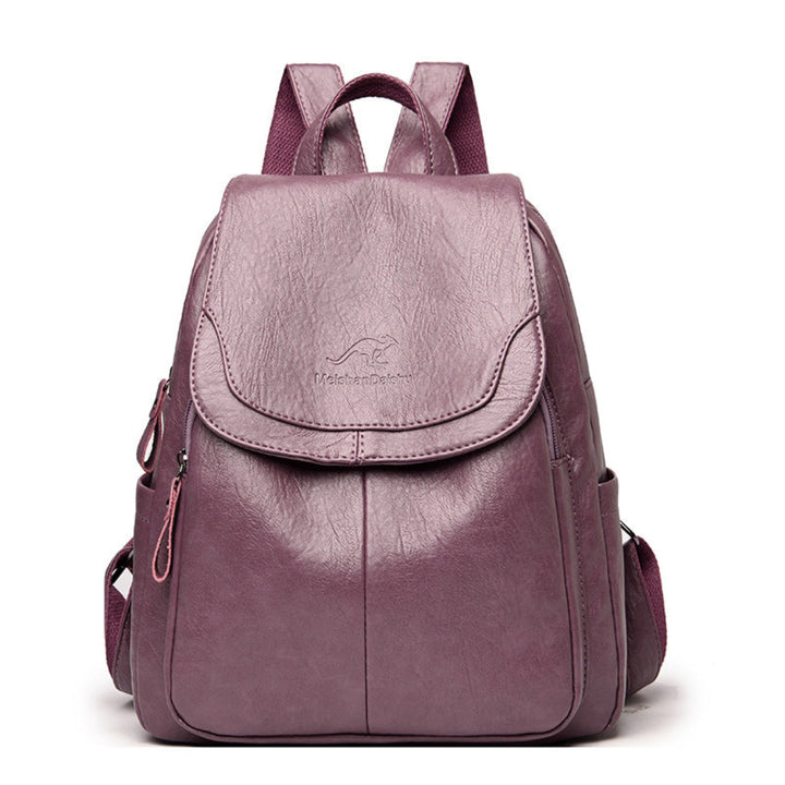 Sac à dos en cuir antivol pour femmes élégantes