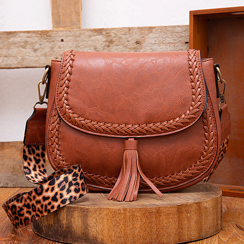 Remedios – Petit sac à bandoulière pour femme avec décoration à pompons