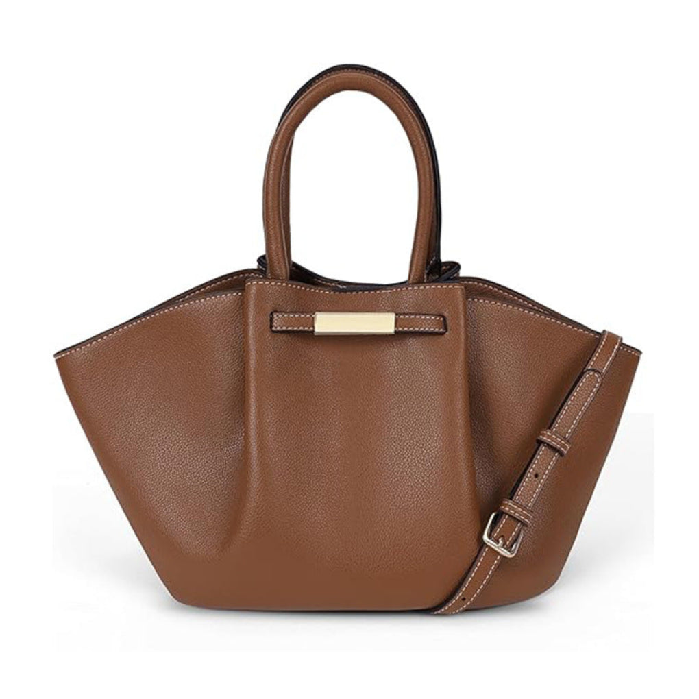 Sac à bandoulière luxueux avec accents dorés
