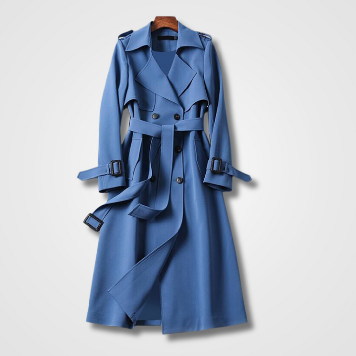 Karine - Manteau élégant à double rangée de boutons