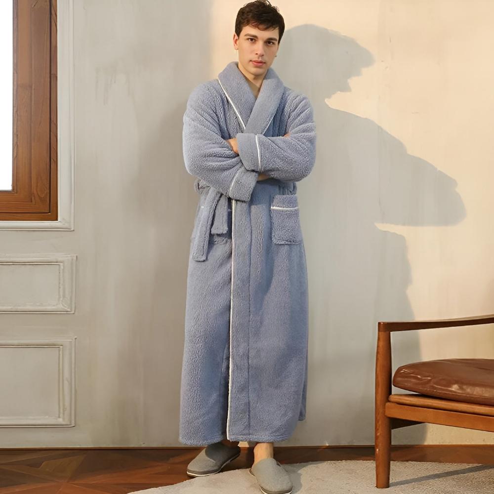 Peignoir de bain chaud et confortable en polaire de luxe