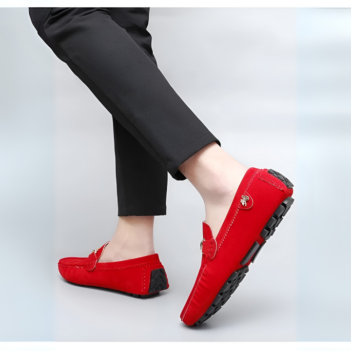 Mocassins à enfiler en daim pour hommes