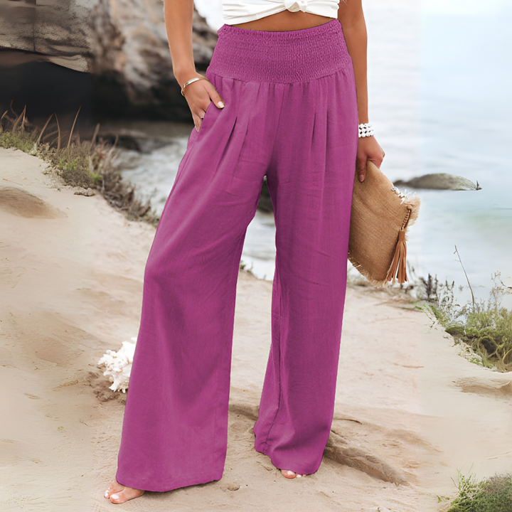 Pantalon en lin confortable pour femme