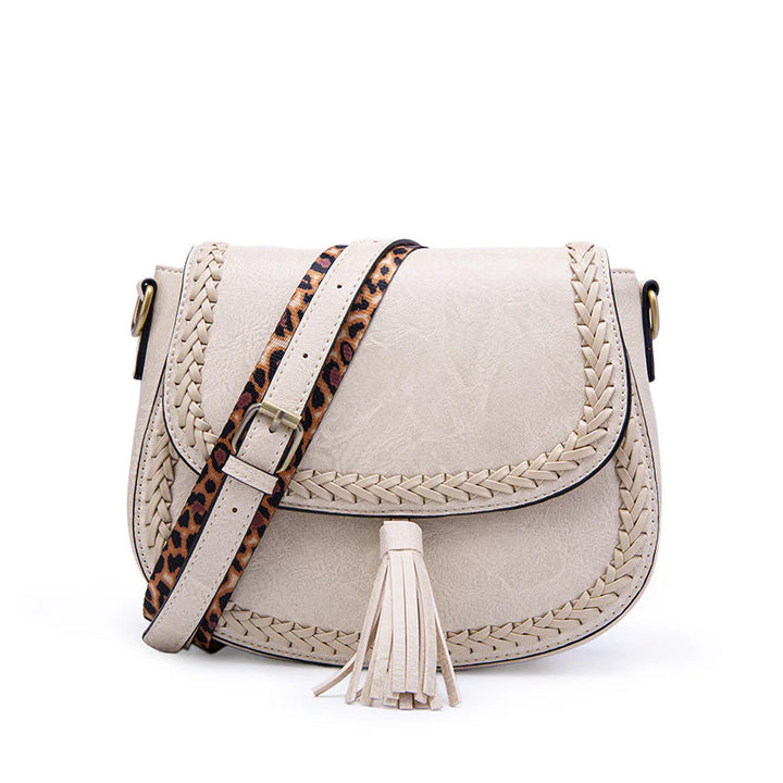 Remedios – Petit sac à bandoulière pour femme avec décoration à pompons