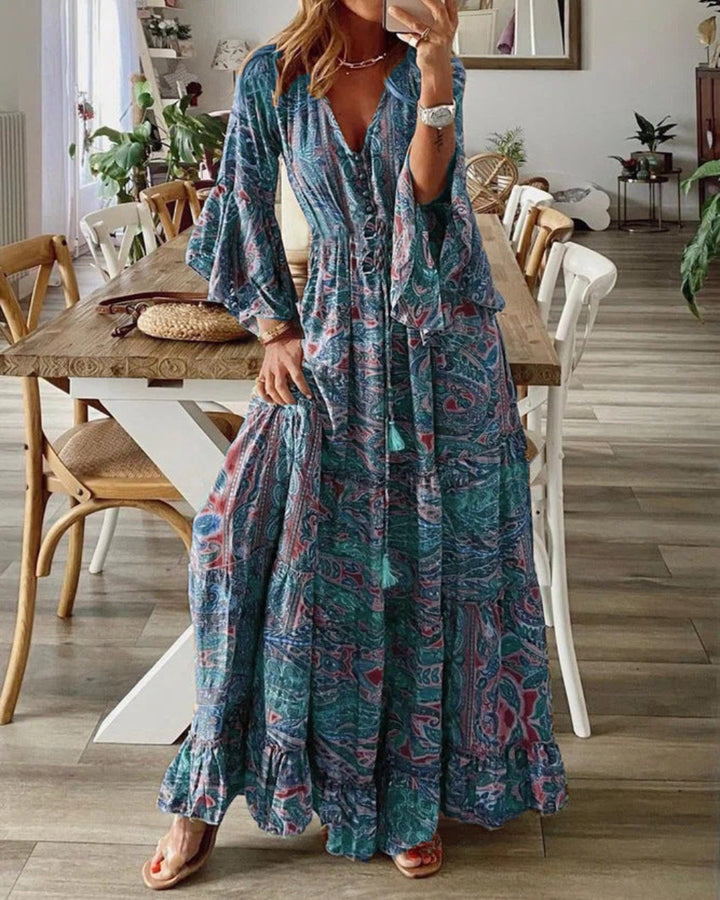 Robe longue bohème pour femme