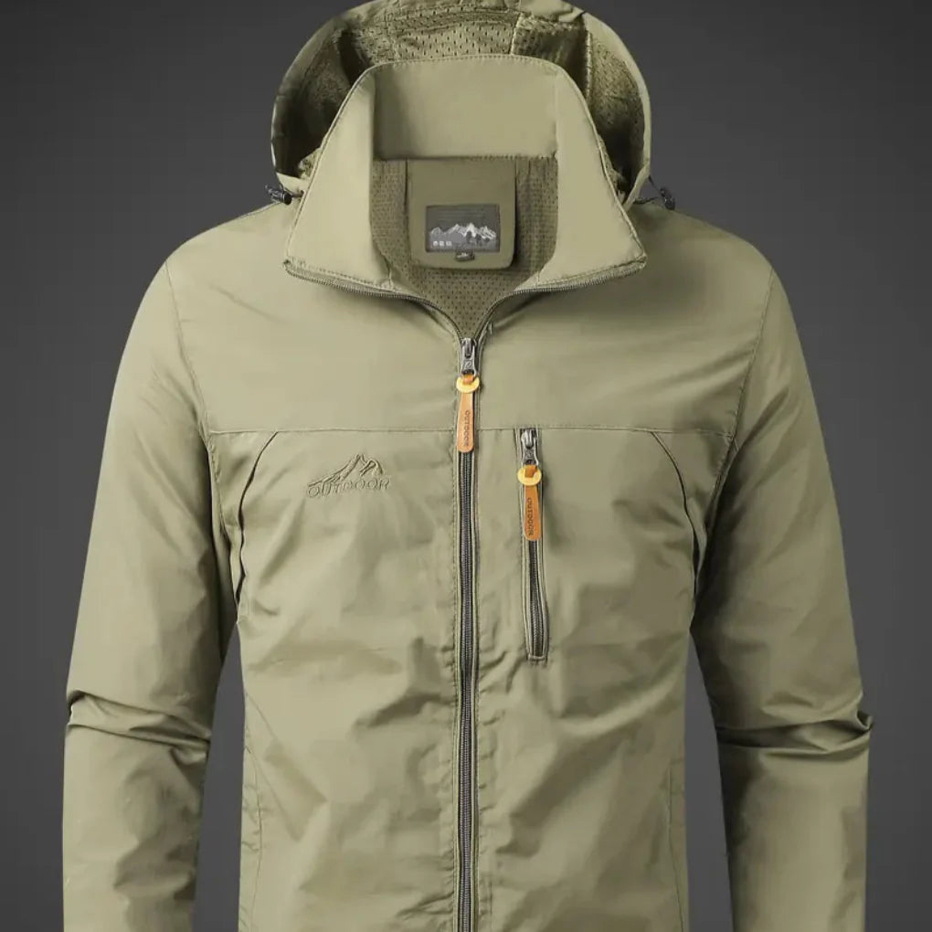 Veste d'extérieur imperméable et coupe-vent pour homme