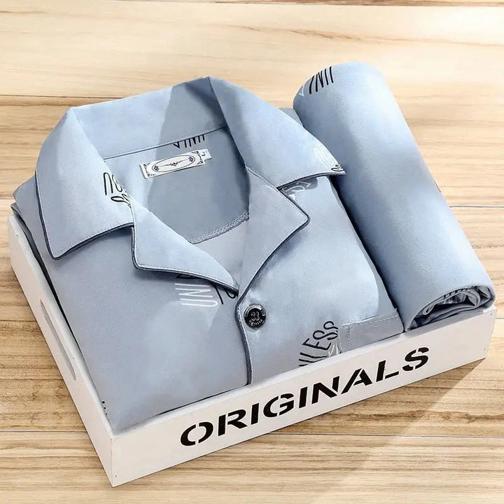 Rex - Ensemble pyjama avec chemise et fermeture à boutons