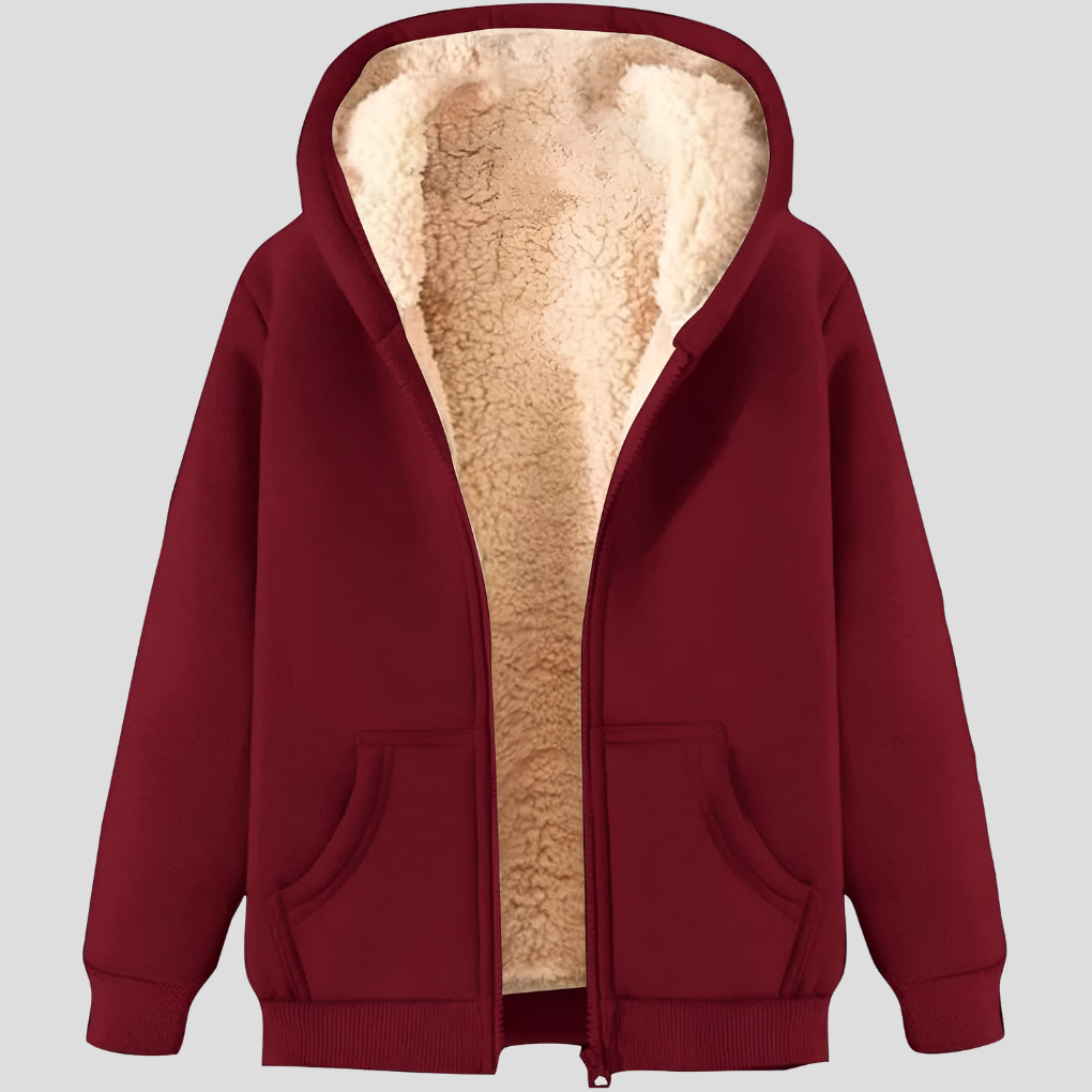 Veste d'hiver à capuche doublée polaire Warmth pour homme