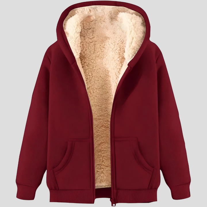 Veste d'hiver à capuche doublée polaire Warmth pour homme
