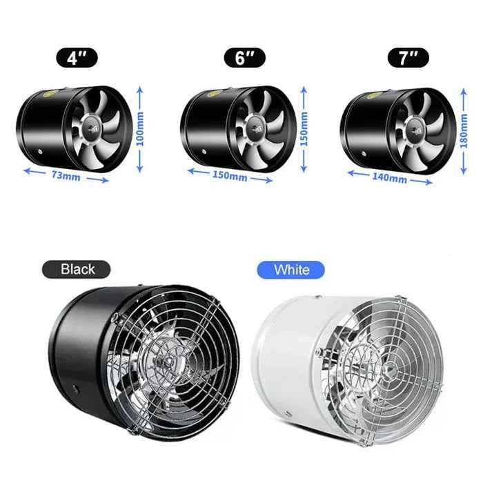 Ventilateur d'extraction puissant et silencieux