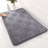 Tapis de salle de bain à poils longs ultra-absorbant et extra doux