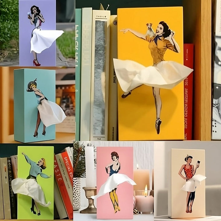 Boîte à mouchoirs artistique pour la décoration intérieure