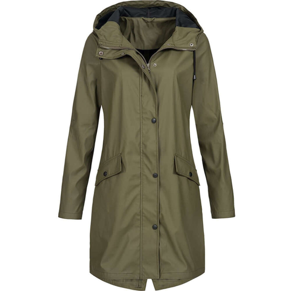 Imperméable à capuche pour femme