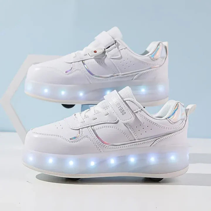 Chaussures à roulettes lumineuses pour enfants