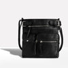 Sac à bandoulière en cuir multi-poches pour femme