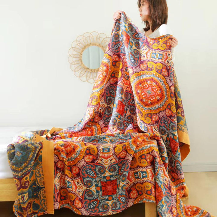 Couverture Boho Réversible