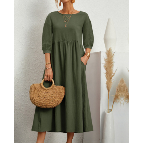 Camila – Robe d'Été Élégante à Smocks pour Femme