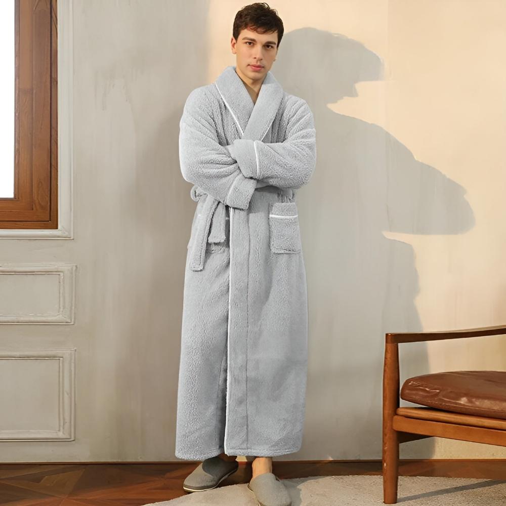Peignoir de bain chaud et confortable en polaire de luxe