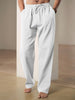 Pantalon décontracté à cordon de serrage pour homme