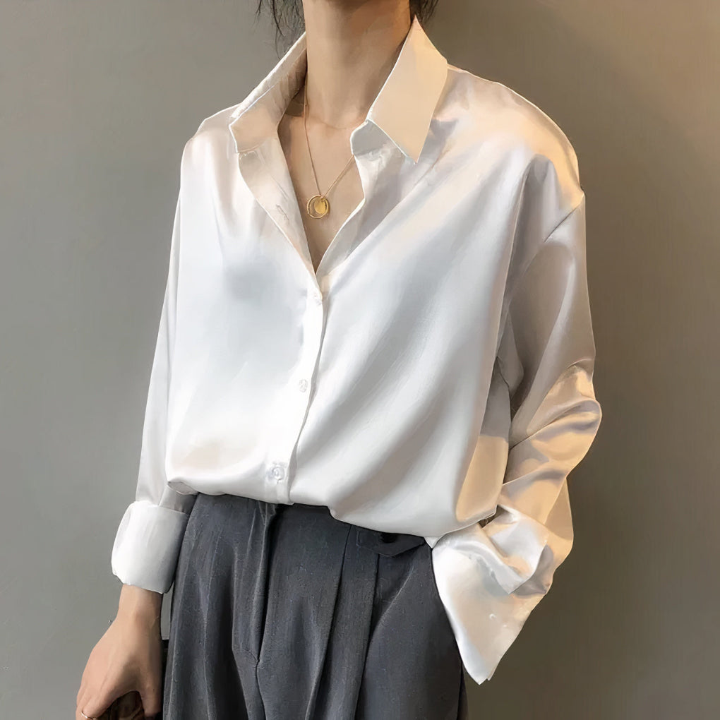 Chemisier élégant en satin