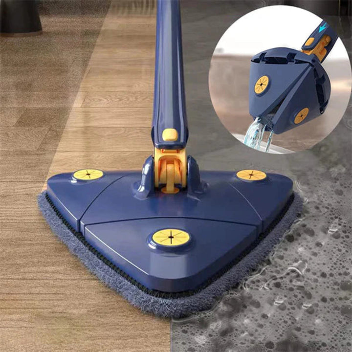 Balai plat triangulaire pour un nettoyage quotidien efficace