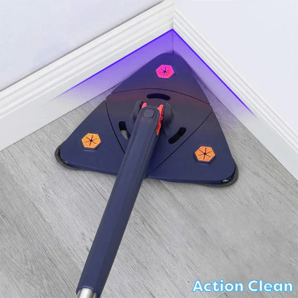 Balai plat triangulaire pour un nettoyage quotidien efficace