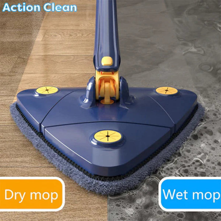 Balai plat triangulaire pour un nettoyage quotidien efficace