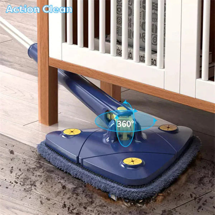 Balai plat triangulaire pour un nettoyage quotidien efficace