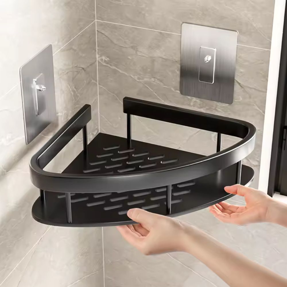 Étagère de Douche en Aluminium Sans Perçage