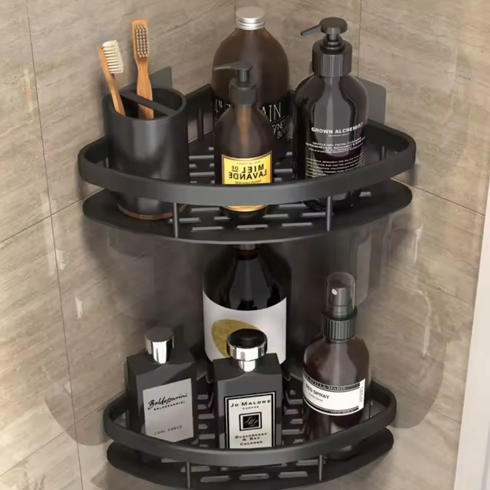 Étagère de Douche en Aluminium Sans Perçage