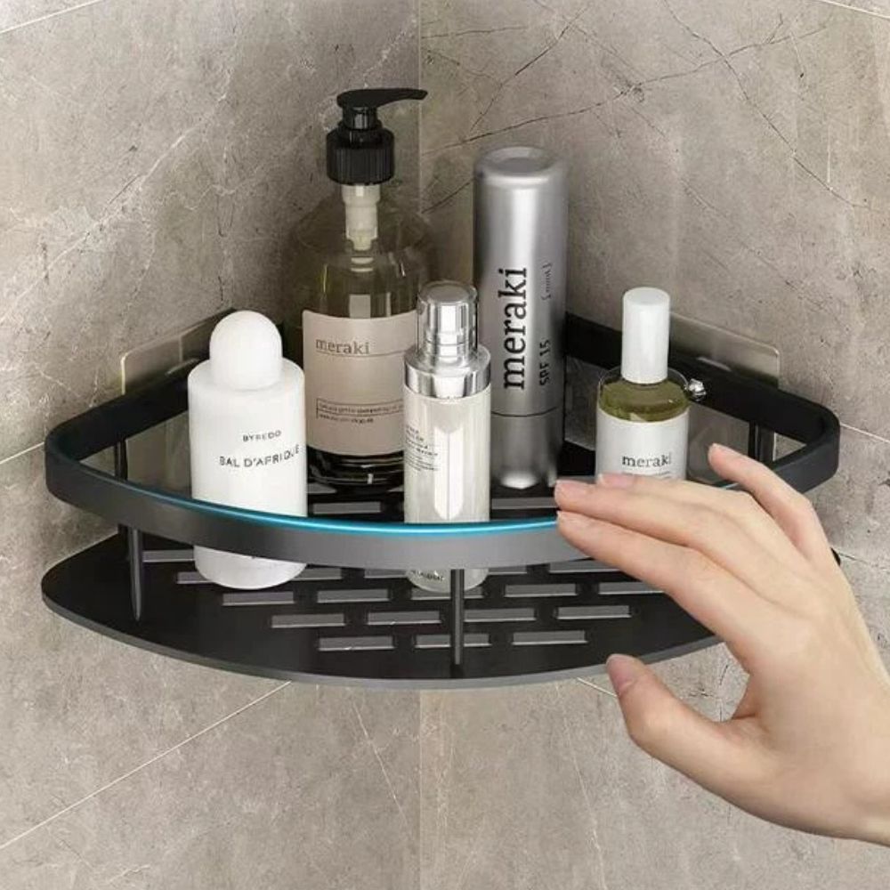 Étagère de Douche en Aluminium Sans Perçage