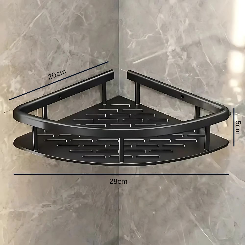 Étagère de Douche en Aluminium Sans Perçage