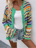 Lina - Cardigan de printemps multicolore et douillet