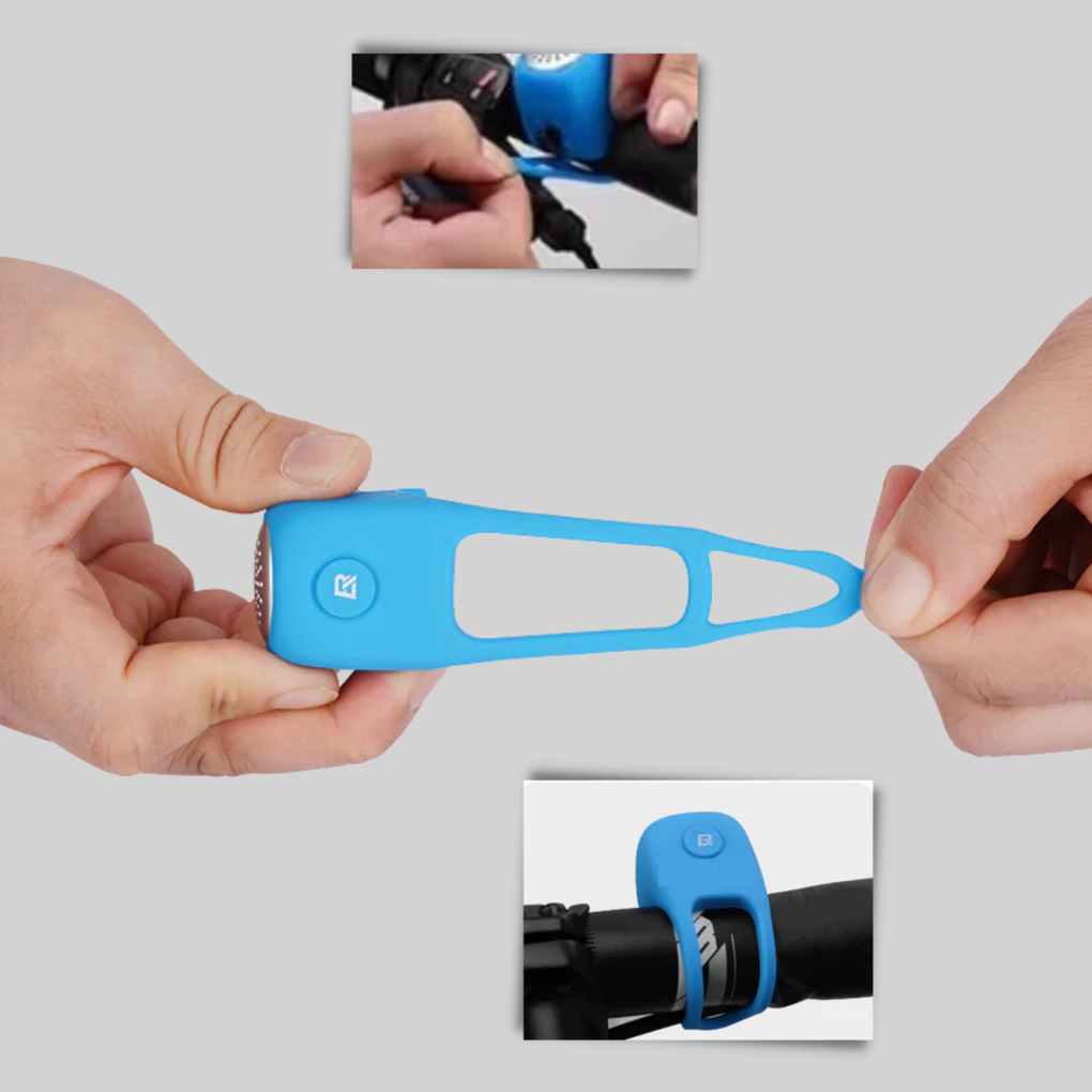 Klaxon de vélo – Klaxon compact en silicone avec son clair