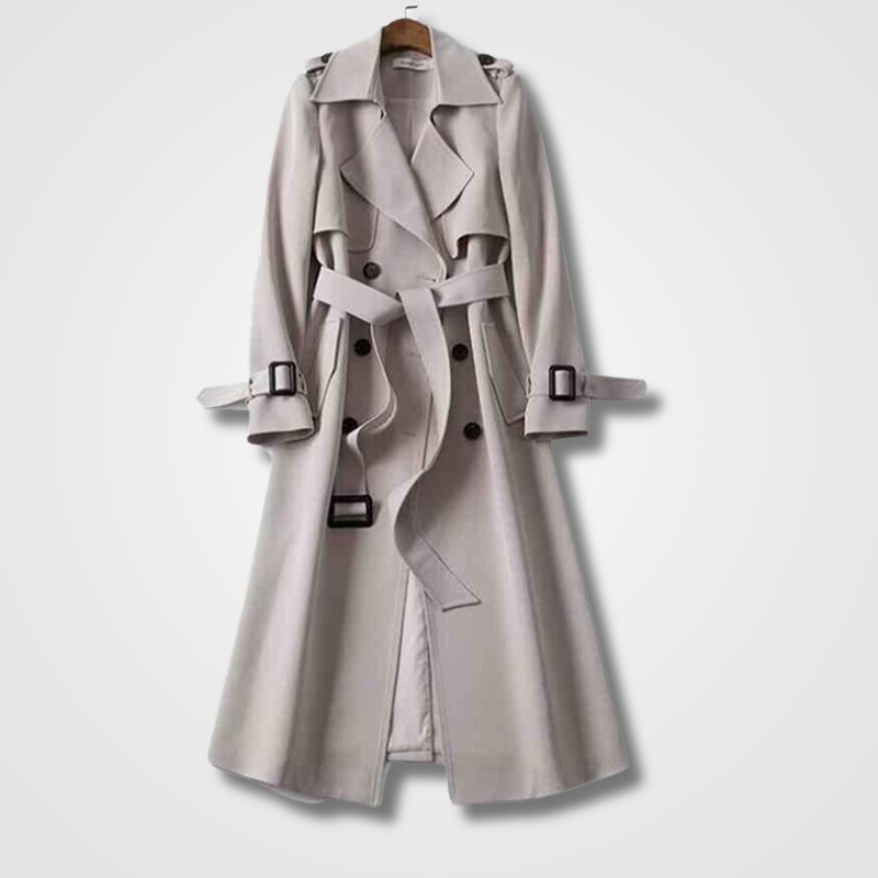 Karine - Manteau élégant à double rangée de boutons