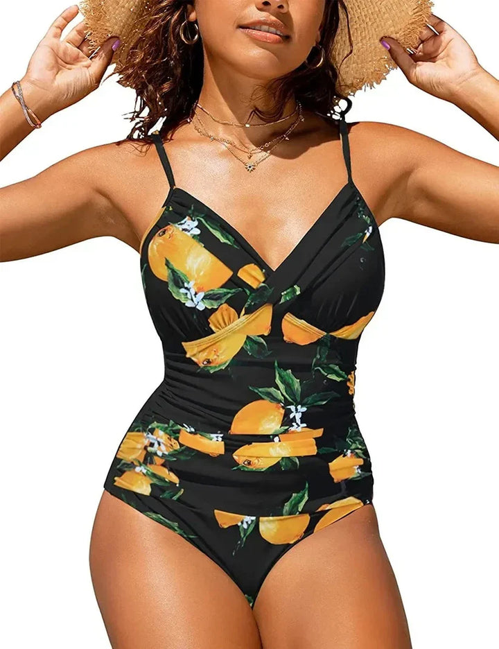 Maillot Push-Up à Col en V pour Femme : Élégance et Confort au Quotidien