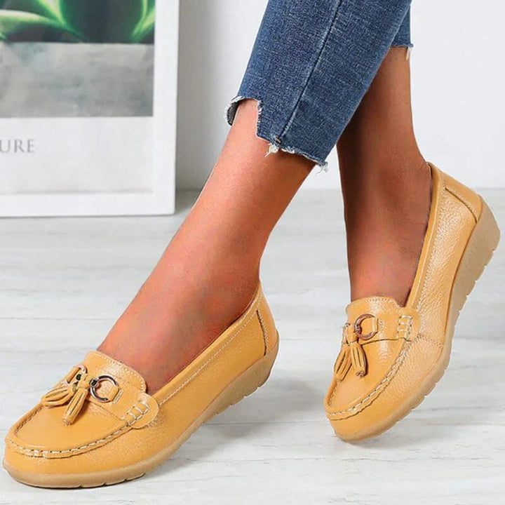 Mocassins compensés rétro pour femmes