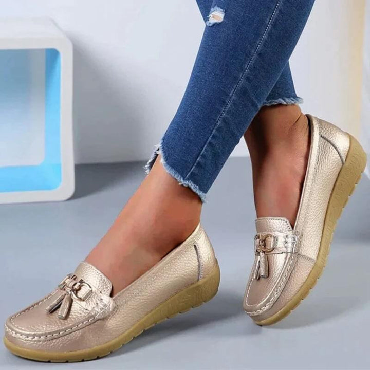 Mocassins compensés rétro pour femmes
