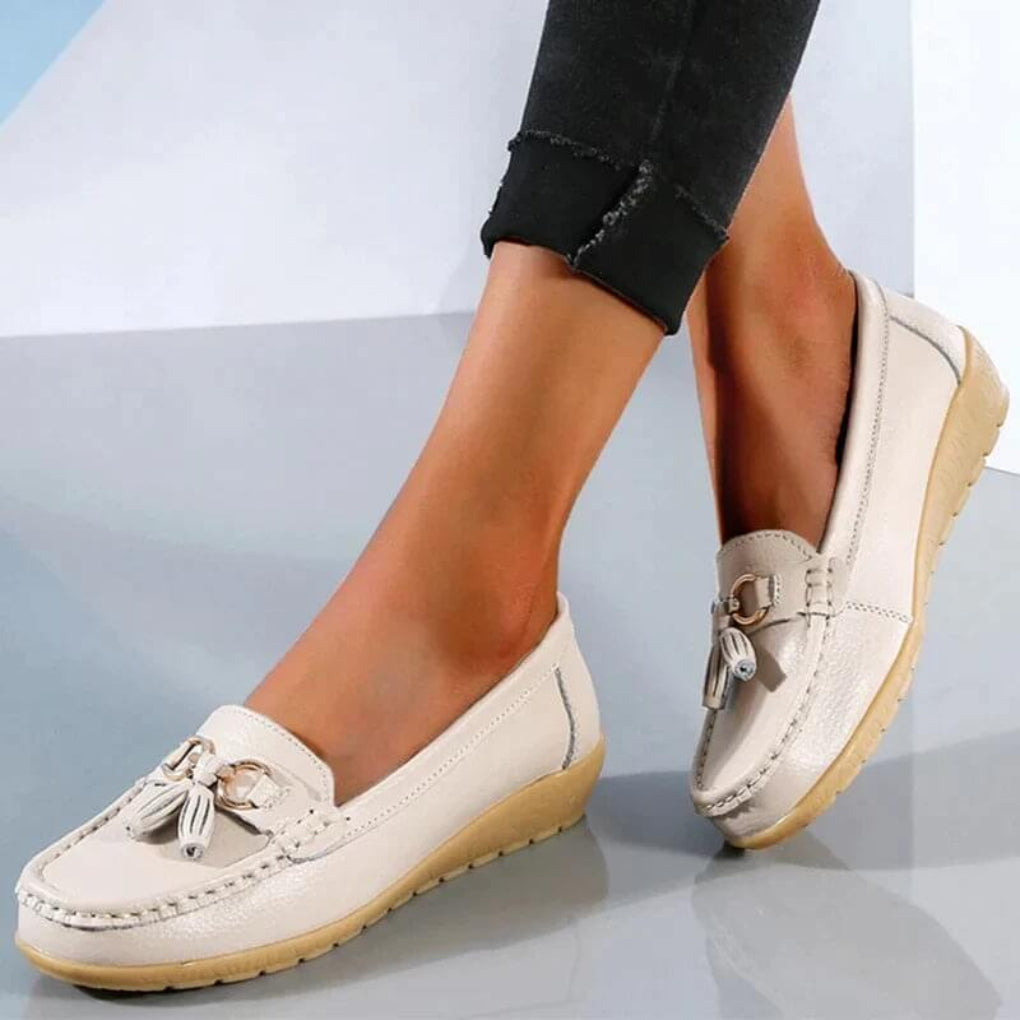 Mocassins compensés rétro pour femmes