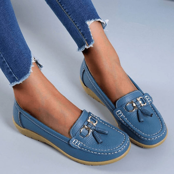 Mocassins compensés rétro pour femmes