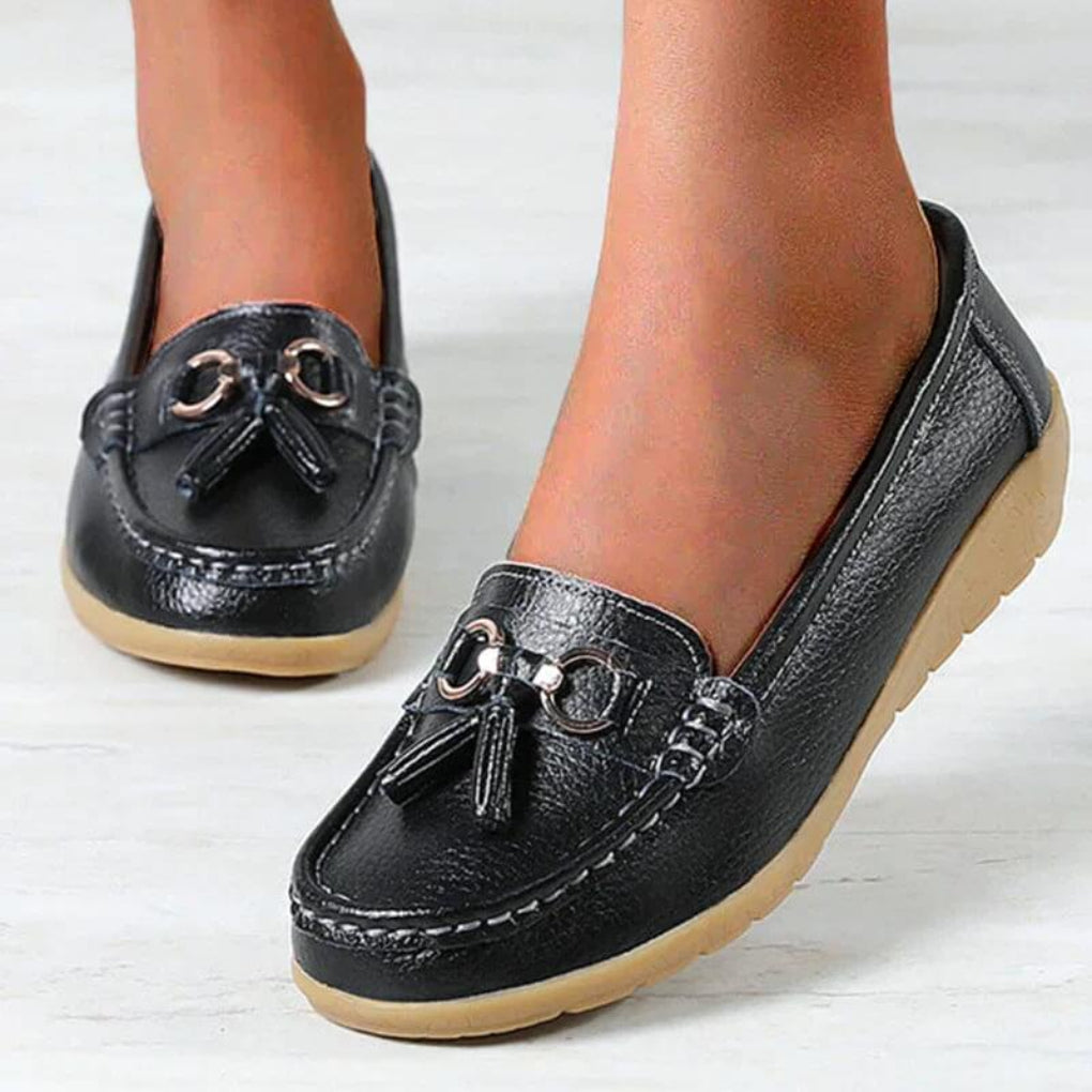 Mocassins compensés rétro pour femmes