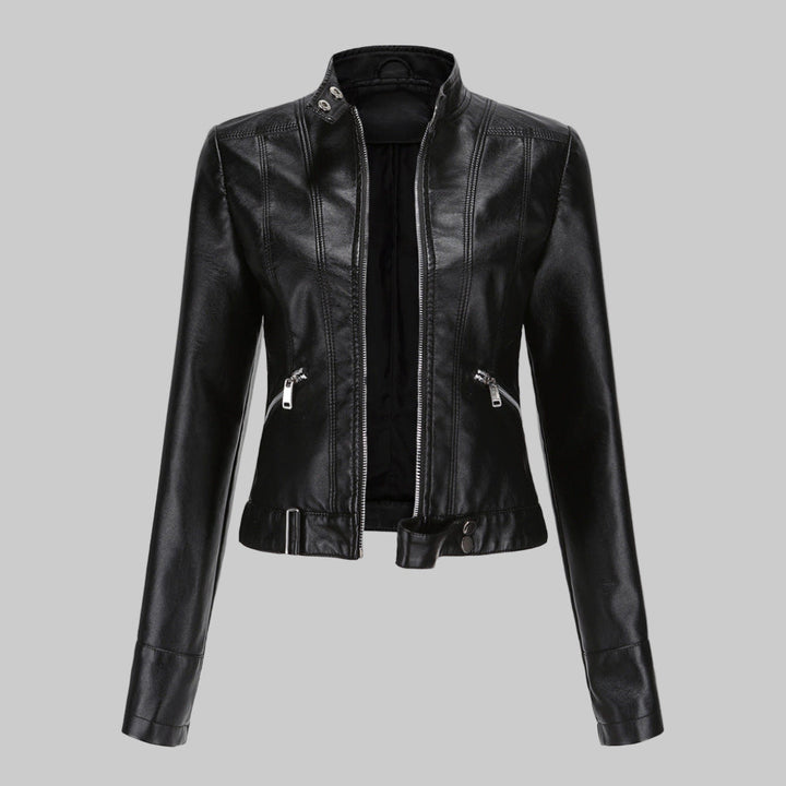 Veste en cuir pour femme