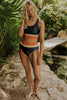 Ensemble de bikini à dos coupé colorblock