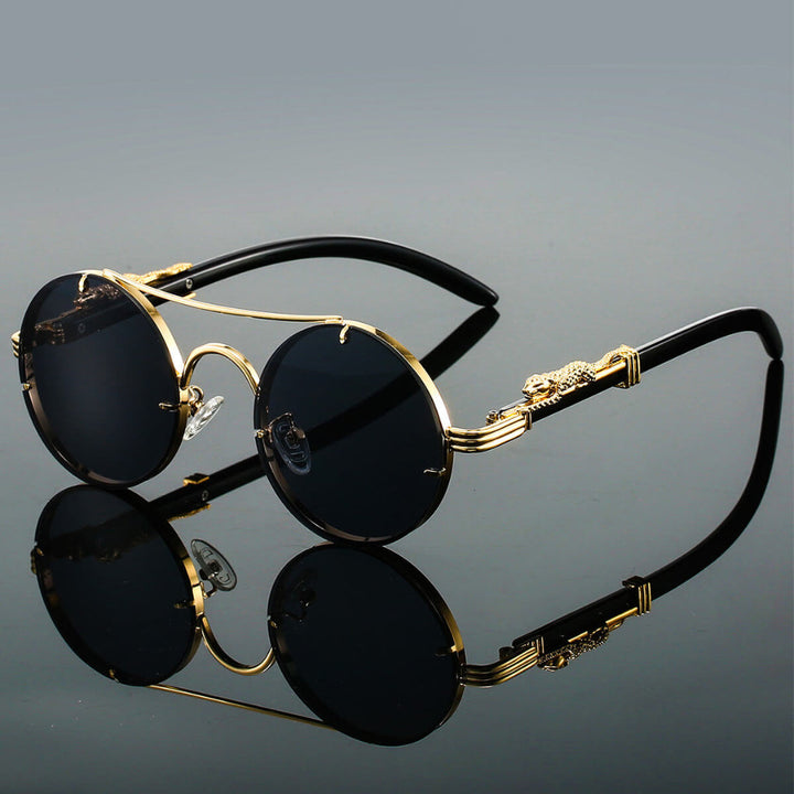 Lunettes de soleil rétro en métal