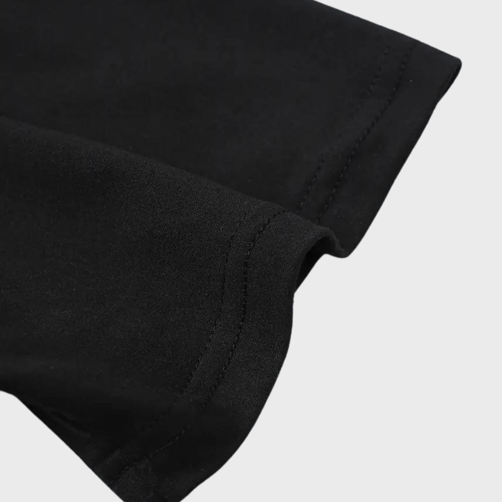 T-shirt décontracté pour hommes avec col ras du cou et imprimé minimaliste