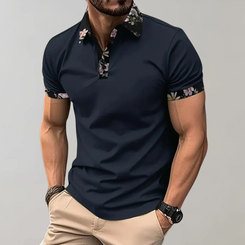 Polo à manches courtes coupe classique pour homme