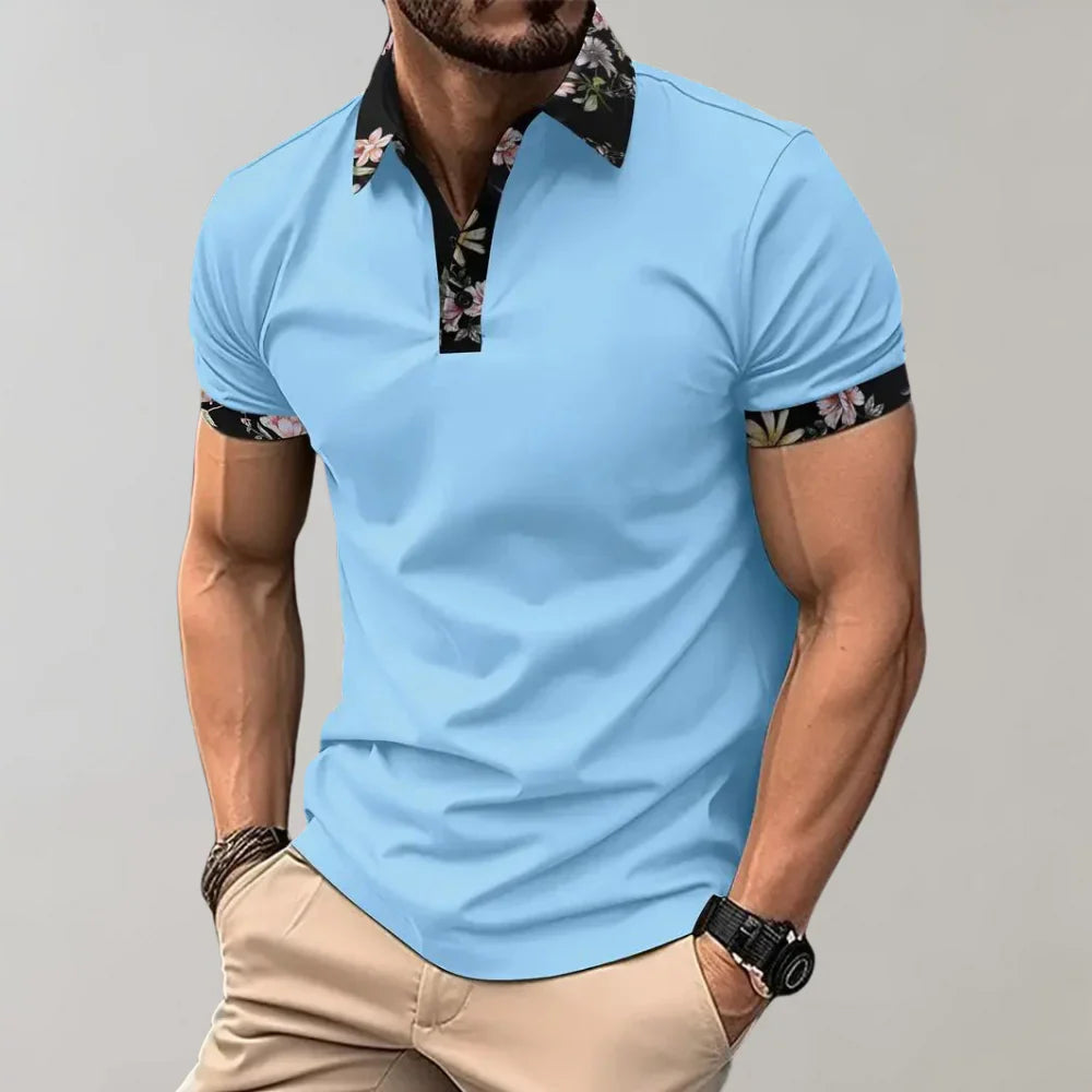 Polo à manches courtes coupe classique pour homme